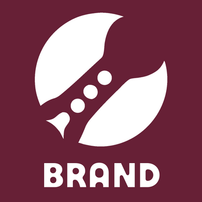 Negative Space Flute Circle Emblem preview