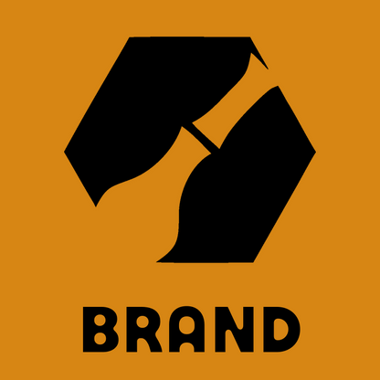 Negative Space Flute Hexagon Logo preview