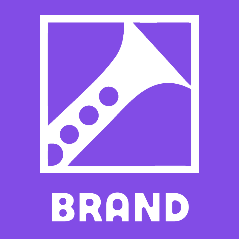 Negative Space Flute Square Badge preview