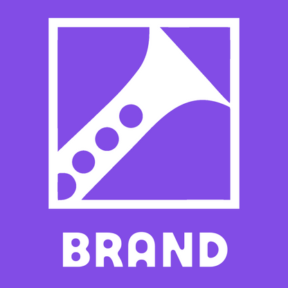 Negative Space Flute Square Badge preview