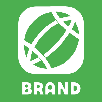 Negative Space Football Rounded Icon preview