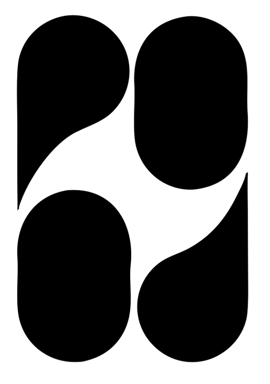 Negative Space Four Oval Badge
