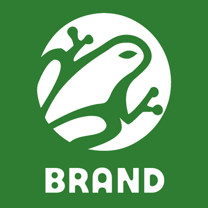 Negative Space Frog Round Badge preview