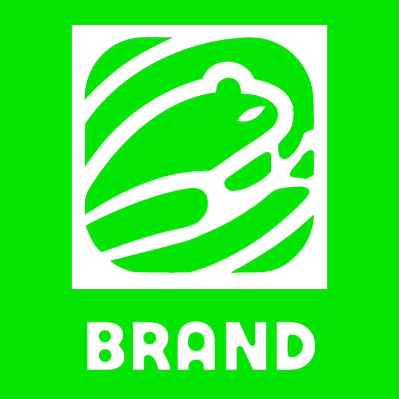 Negative Space Frog Stripe Badge preview