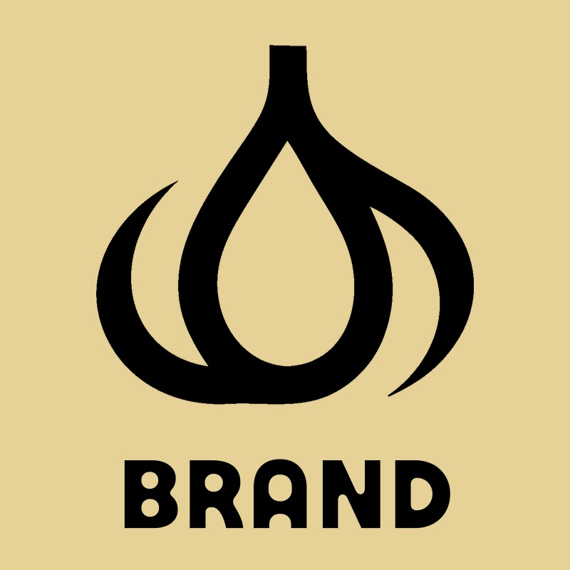 Negative Space Garlic Bulb Icon preview