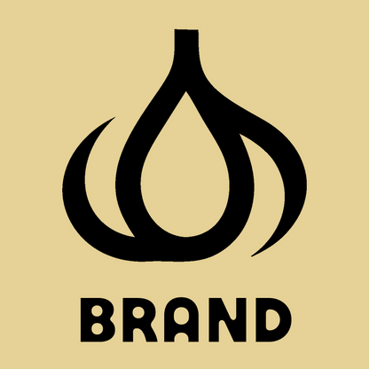 Negative Space Garlic Bulb Icon preview