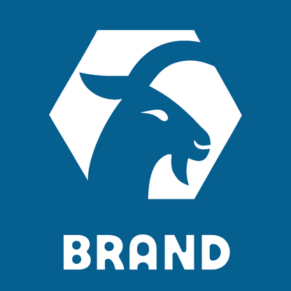 Negative Space Goat Hexagon Badge preview