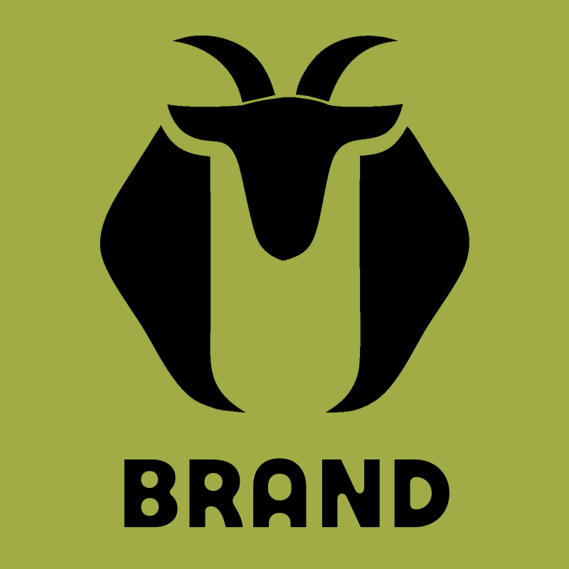 Negative Space Goat Hexagon Badge preview
