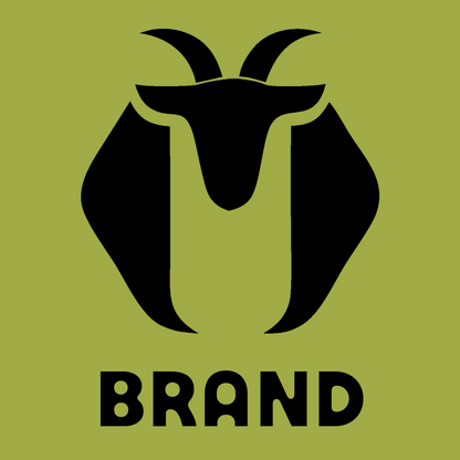 Negative Space Goat Hexagon Badge preview