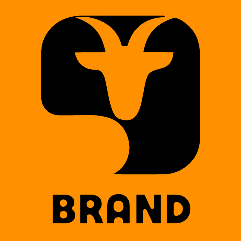 Negative Space Goat Rounded Badge preview