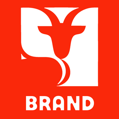 Negative Space Goat Square Badge preview