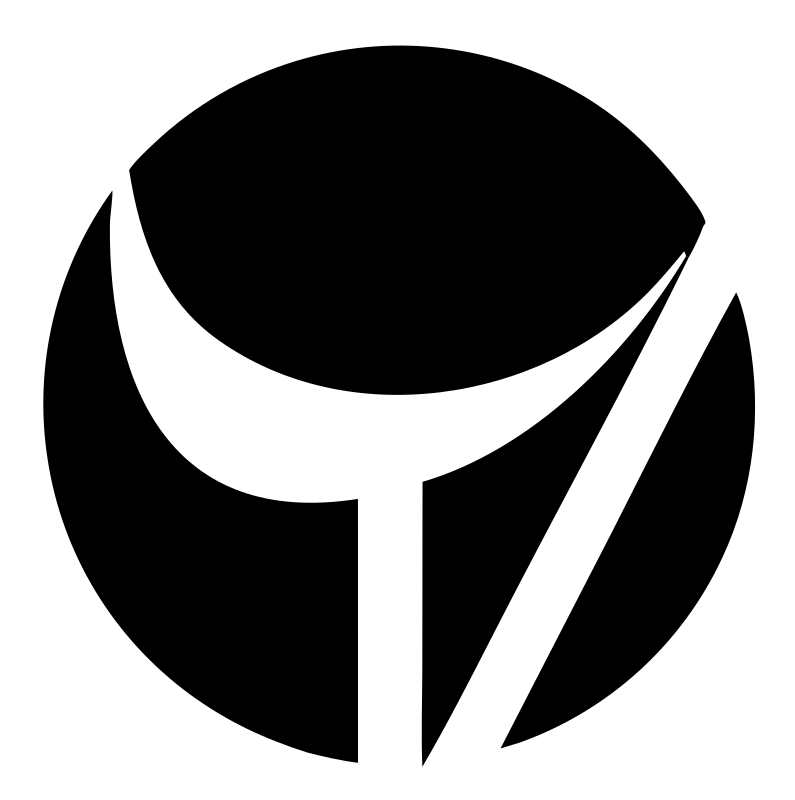 Negative Space Golf Ball Icon