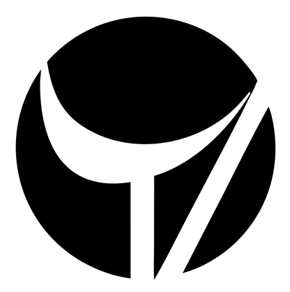 Negative Space Golf Ball Icon