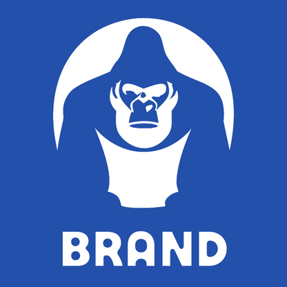 Negative Space Gorilla Circle Badge preview