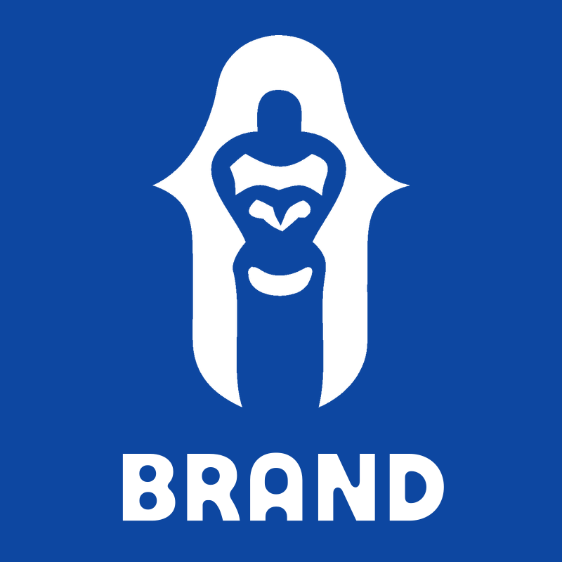 Negative Space Gorilla Face Crest preview