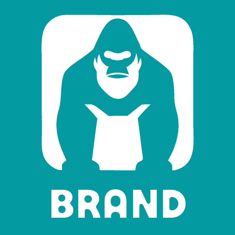Negative Space Gorilla Tie Badge preview