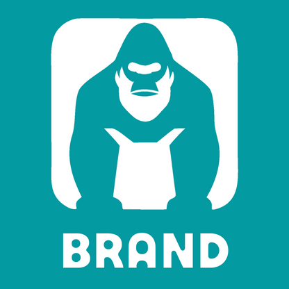 Negative Space Gorilla Tie Badge preview