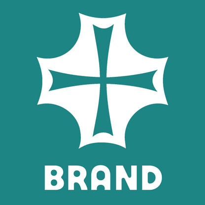 Negative Space Gothic Cross Badge preview