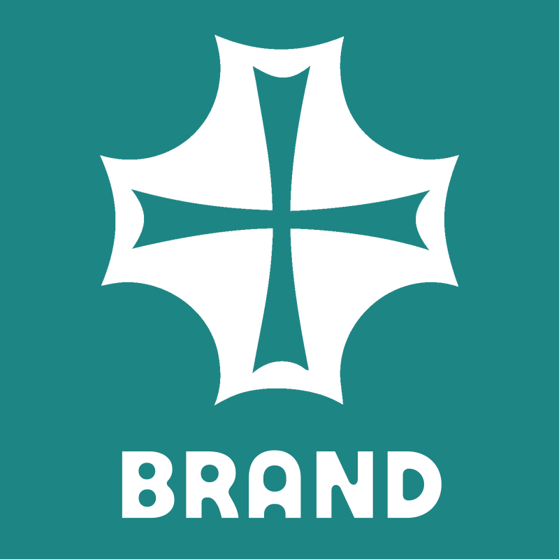 Negative Space Gothic Cross Badge preview