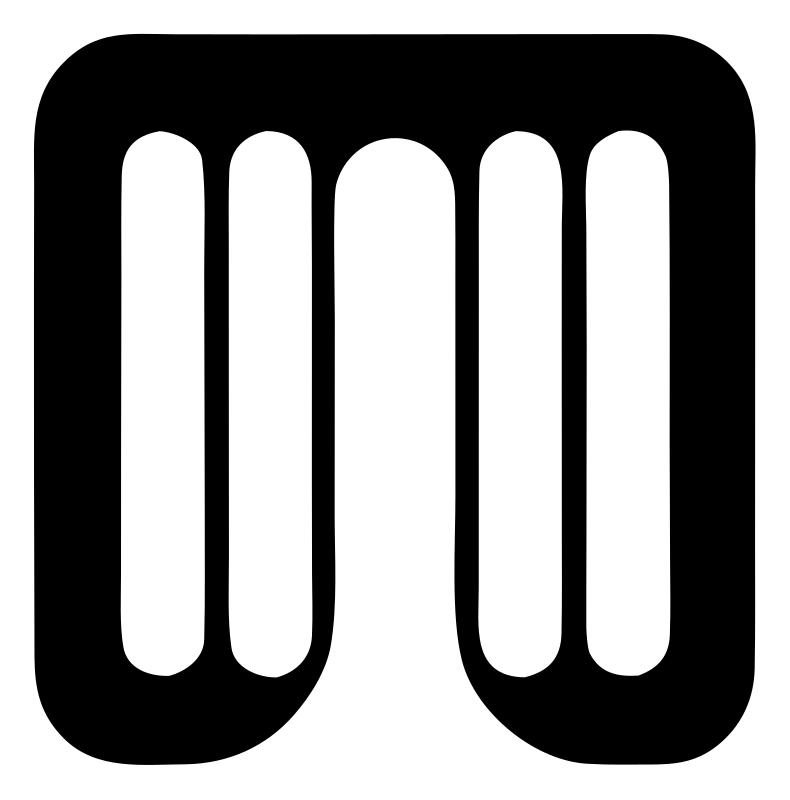 Negative Space Grid Drone Badge