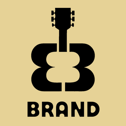 Negative Space Guitar Headstock Crest preview