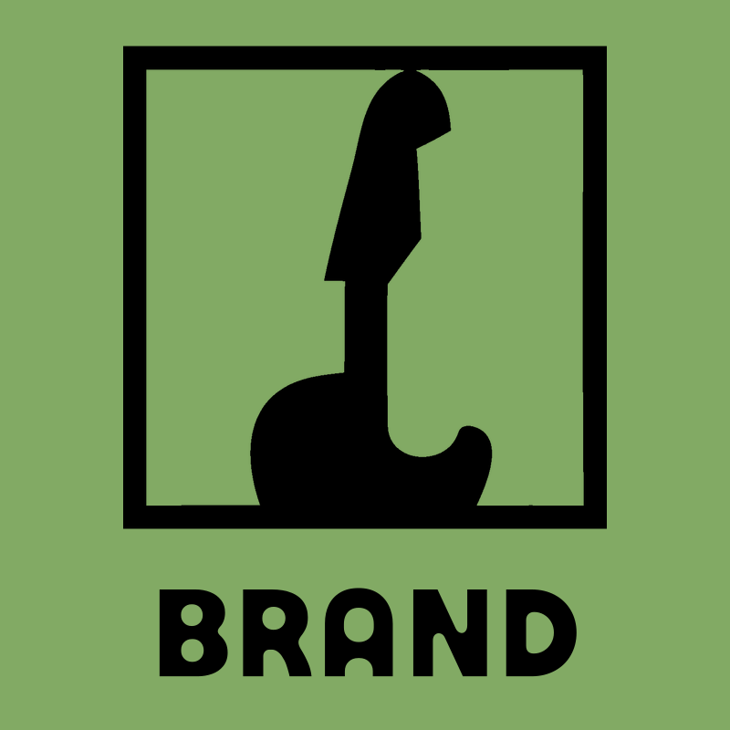 Negative Space Guitar Neck Badge preview