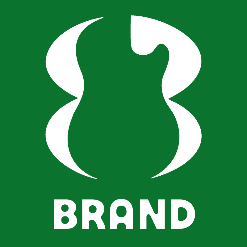 Negative Space Guitar Waist Logo preview