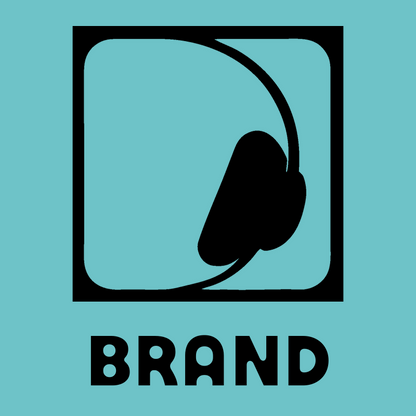 Negative Space Headphones Rounded Badge preview
