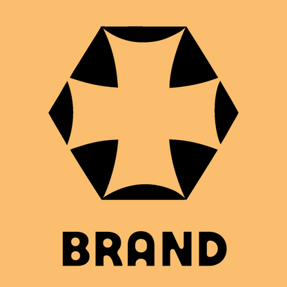 Negative Space Hexagon Cross Mark preview