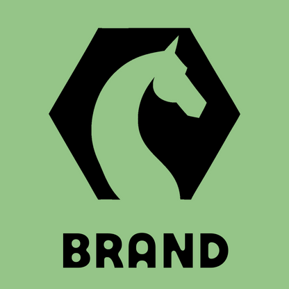 Negative Space Horse Hexagon Badge preview
