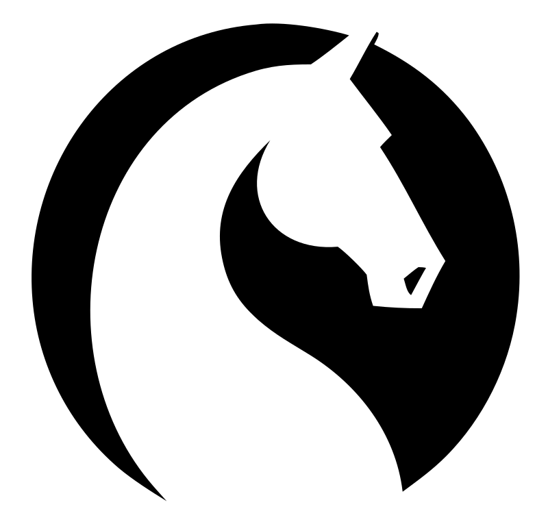 Negative Space Horse Profile Mark