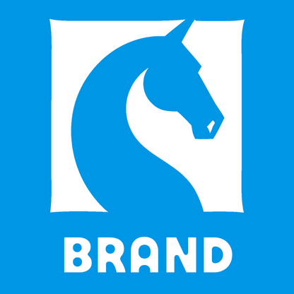 Negative Space Horse Square Badge preview