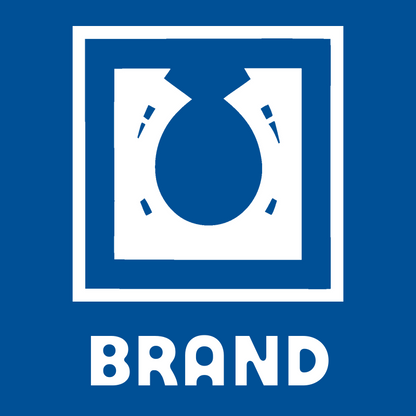 Negative Space Horseshoe Square Badge preview