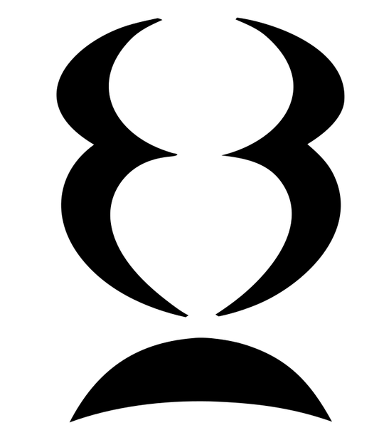 Negative Space Hourglass Trophy Mark