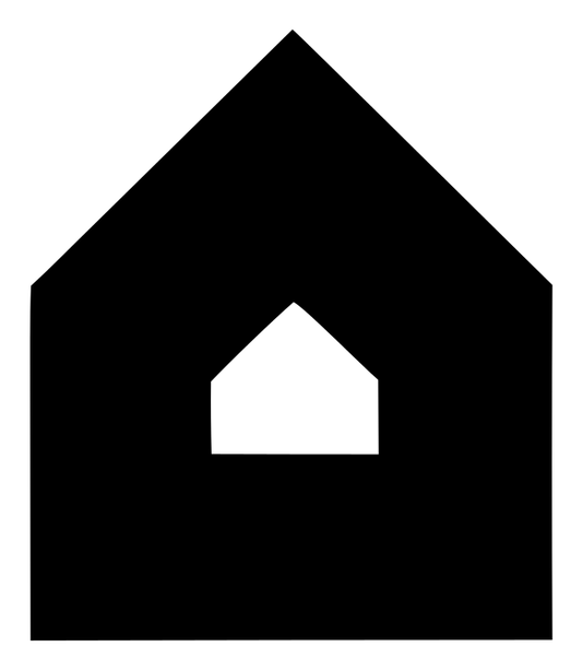 Negative Space House-in-House Icon