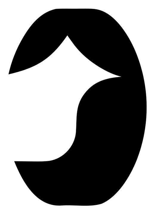 Negative Space House Oval Mark