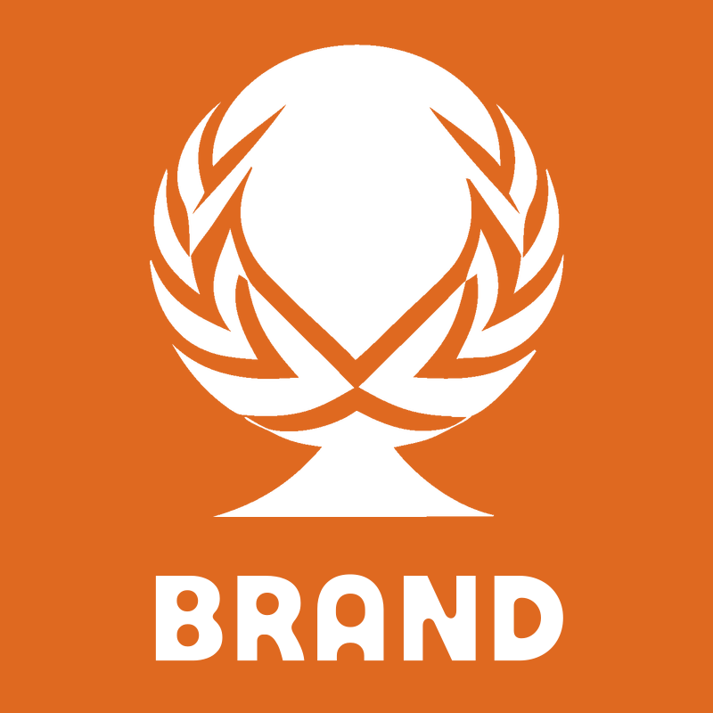 Negative Space Laurel Trophy Crest preview