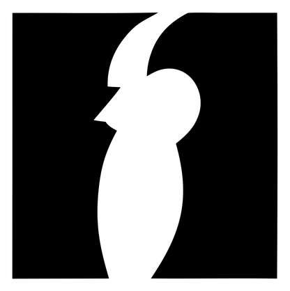 Negative Space Lightning Bolt Badge