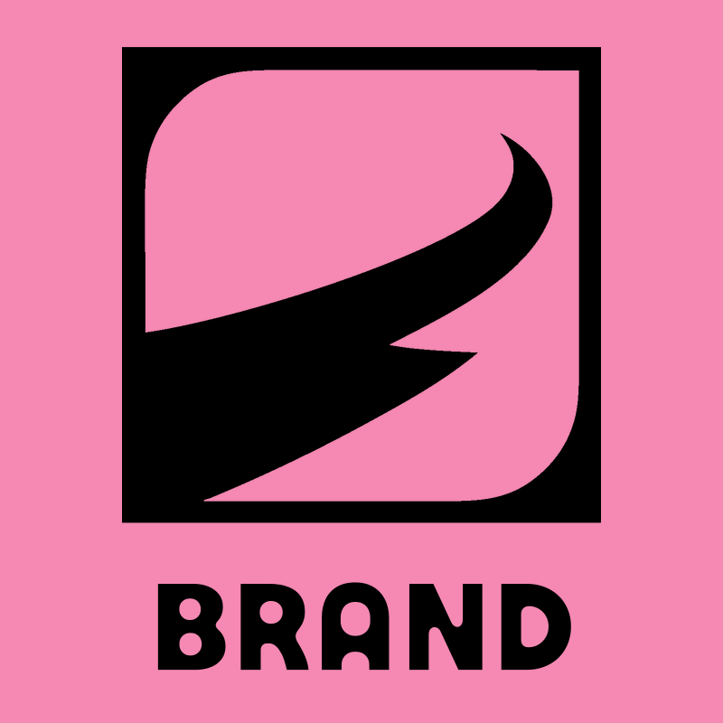 Negative Space Lightning Bolt Badge preview