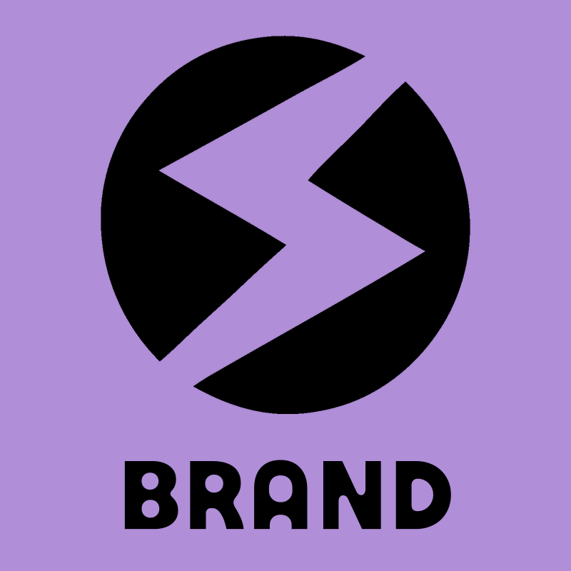 Negative Space Lightning Circle Badge preview