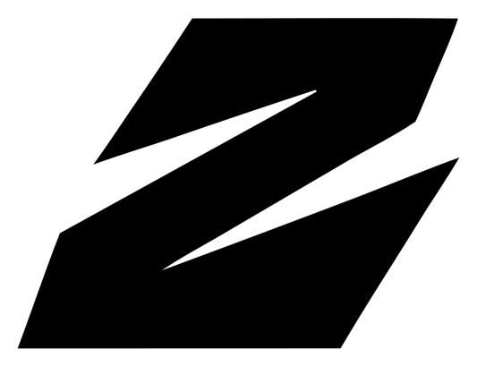 Negative Space Lightning Z Logo