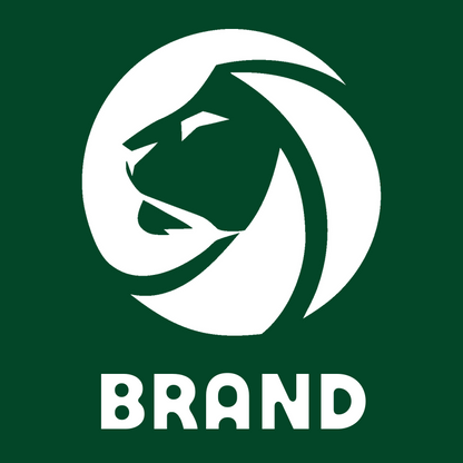 Negative Space Lion Circle Badge preview