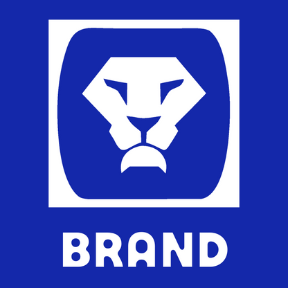 Negative Space Lion Face Badge preview