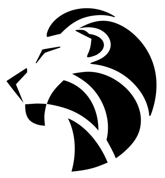 Negative Space Lion Mane Icon