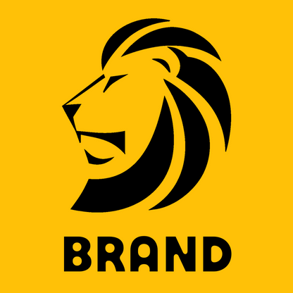 Negative Space Lion Profile Mark preview