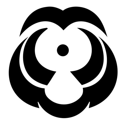 Negative Space Lion Rosette Mark