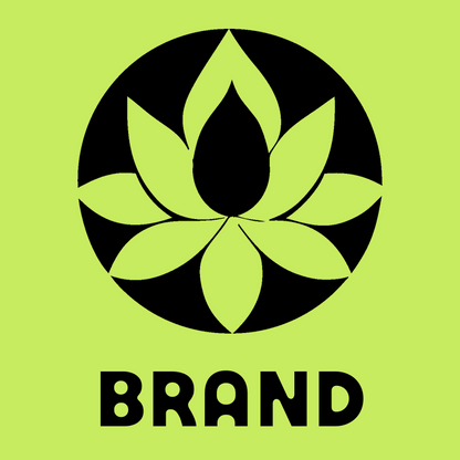 Negative Space Lotus Circle Icon preview