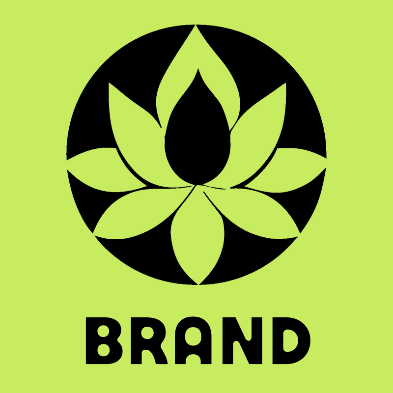 Negative Space Lotus Circle Icon preview