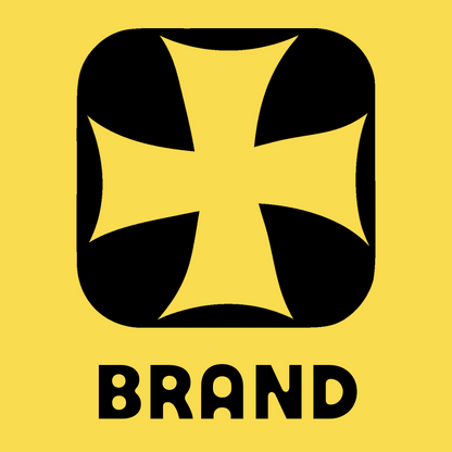 Negative Space Maltese Cross Badge preview