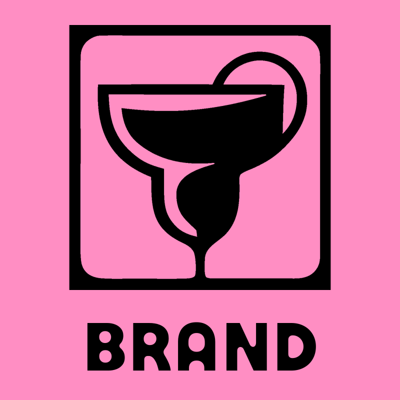 Negative Space Margarita Square Icon preview